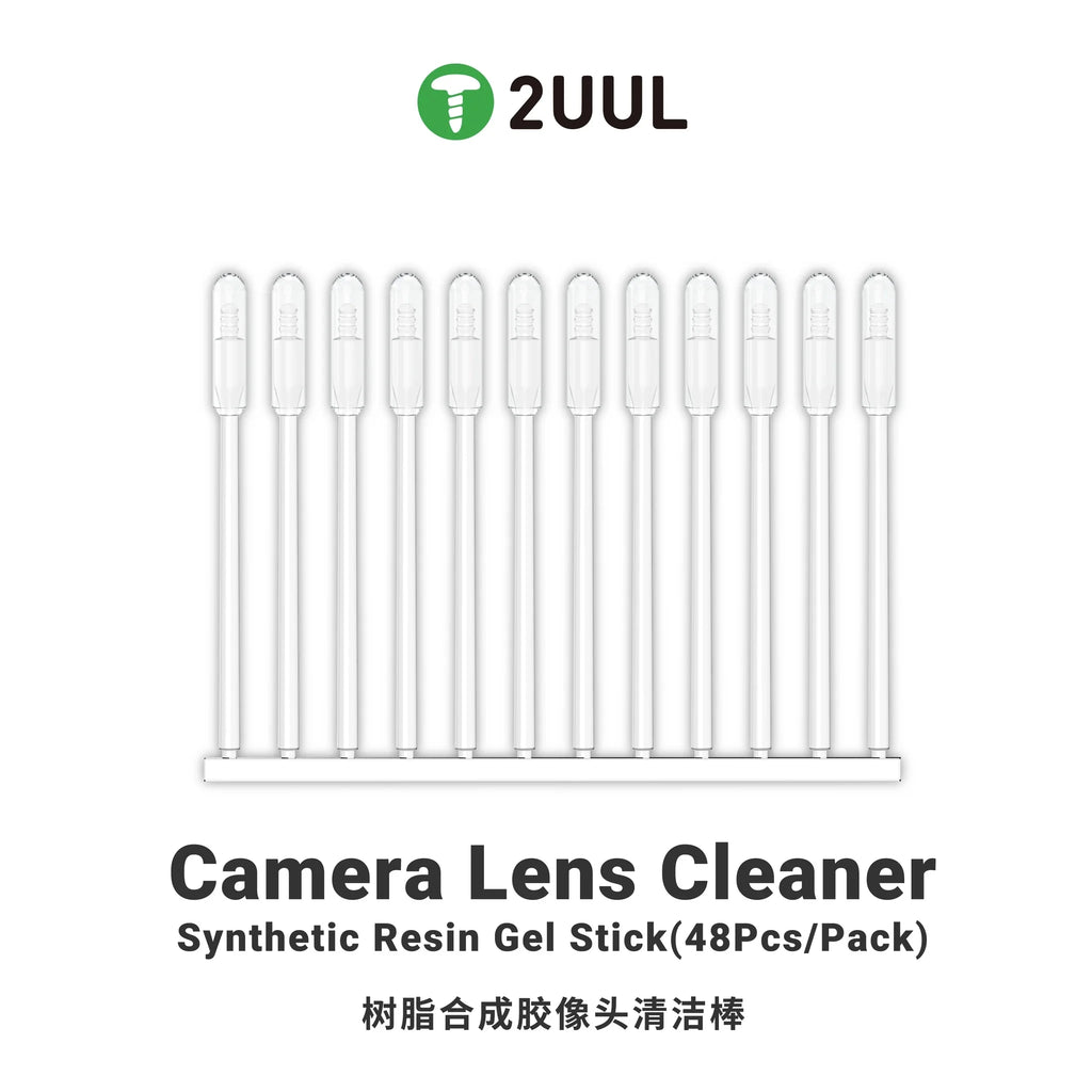 2UUL 48pcs Rear/Front Camera Lens Cleaner Stick Rod No Damage Camera Dust Cleaning Sticks Tool