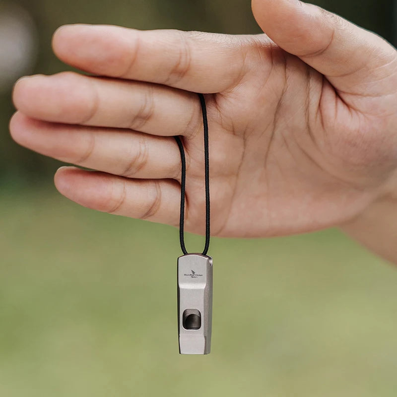 Boundless Voyage Titanium Whistle Outdoor Survival Treble Super Responsive Sharp Whistle Loud voice for Outdoor Camping, Hiking