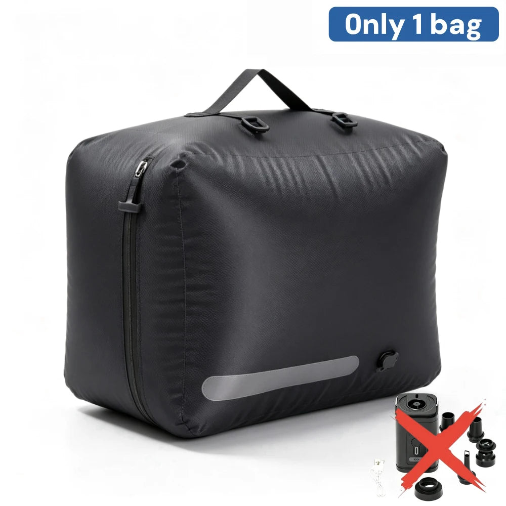 41L Vacuum Compression bag IP67 Waterproof Space Saver Clothes Luggage Organizer Electric Pump Travel Black storage organization