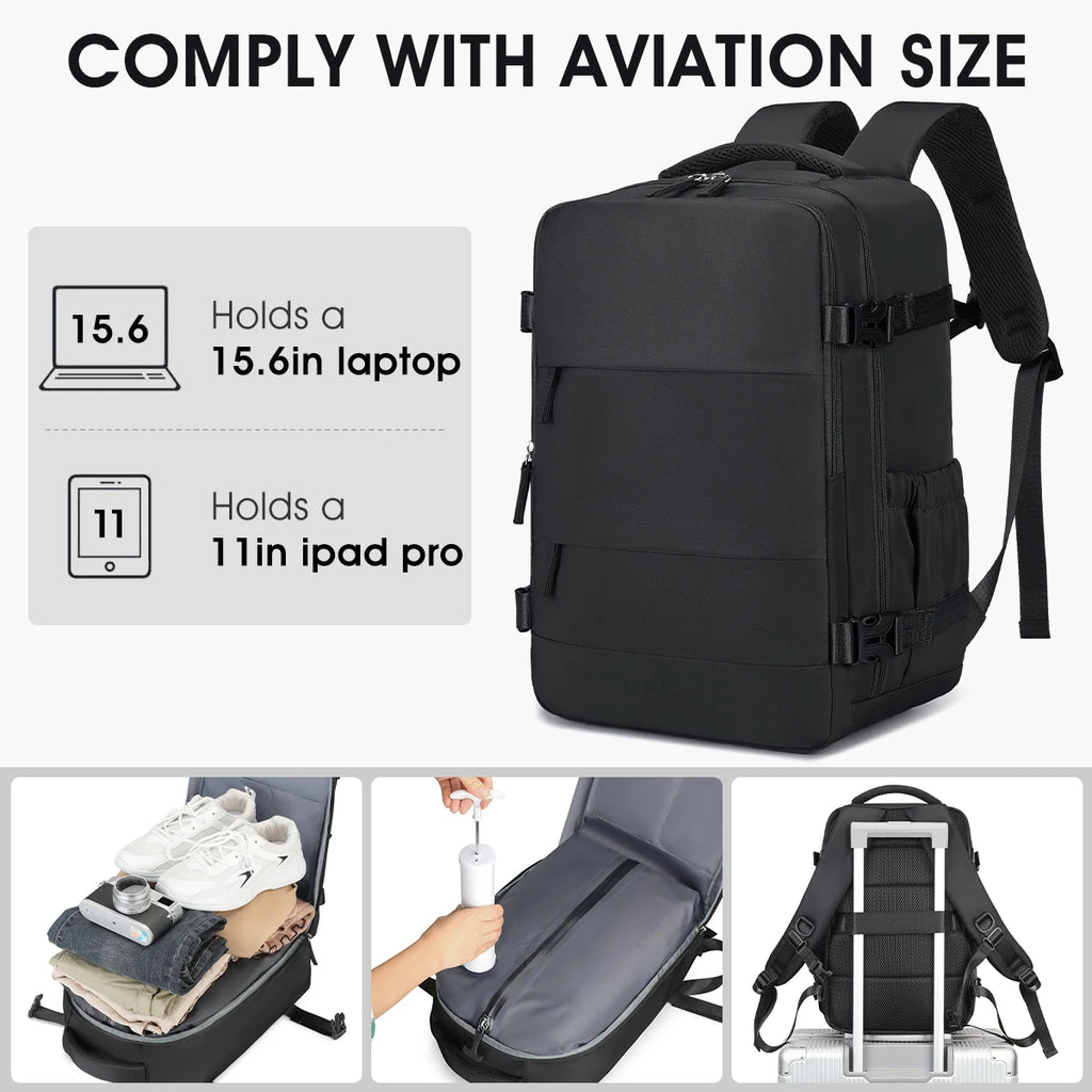 Vacuum Compression Travel Bag, Large Capacity Foldable Business Boarding Bag, Ultra Lightweight Carrying and Storage System