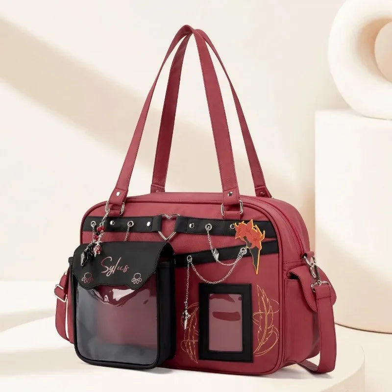 Love and Deepspace Itabag Cartoon Sylus Crossbody Bag Shoulder Bag Anime Merchandise Holiday Gift Semi-Transparent Display