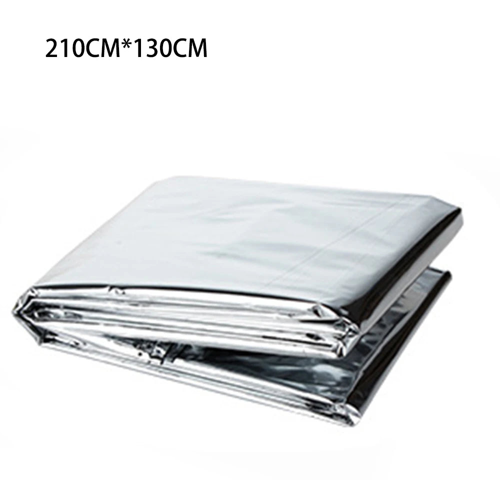 Emergency Blanket Outdoor Survival Rescue First Aid Foil Thermal Blanket Hypothermia Windproof Multi-use For Explore Camping