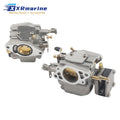 6L2-14301-02 Boat Motor Carburetor Kit Compatible with Yamaha 20HP 25HP Outboard 2 Stroke 6L2-14301 6L2-14302 6L2-14302-01