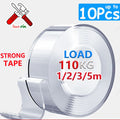 1-10Pcs 1/2/3/5m Nano Double Sided Tape Transparent Adhesive Strips Thickened Waterproof Mounting Tape Glue  For Home Kitchen