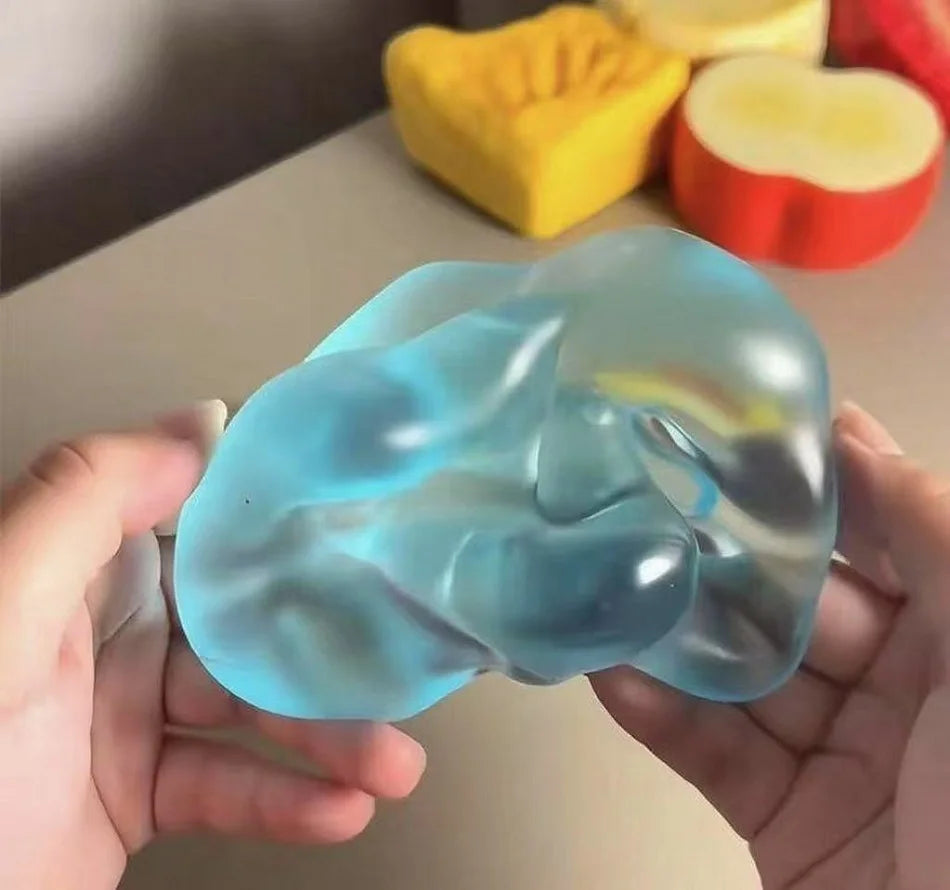 Squishy Green Apple Stress Ball Slow Rebound Squeeze Fidget Sensory Toy Autism Relief Toy Adults Kids Christmas Gift