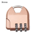 3 Dial Digit Number Code Password Combination Padlock Security Travel Safe Lock for Padlock Luggage Lock of Gym