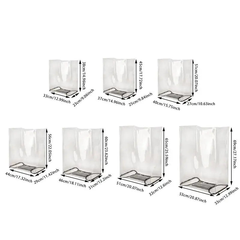 Transparent PVC Luggage Cover Single Piece Dust Scratch Resistant Protective Sleeve For 20-28 Inch Travel Trolley Bag Supply