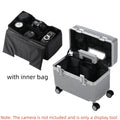 Top Opening Rolling Luggage 18/20 Boarding Carry-on Travel Photographer Suitcase PC Material with Aluminum Alloy Frame TSA Lock