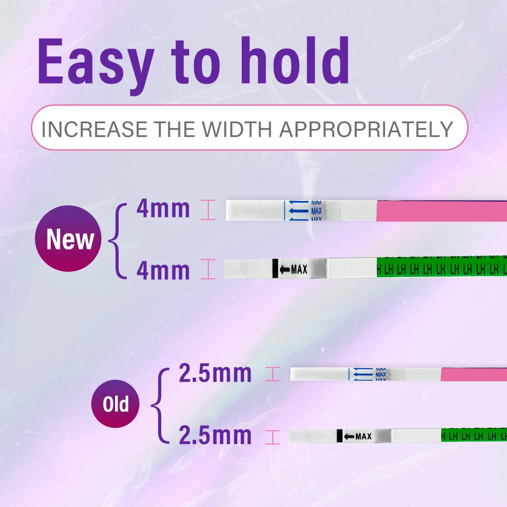 25 Ovulation and 10 Pregnancy Strips Combo Kit, Over 99% Accurate Fertility Test, LH and HCG Predictor Kit, with 25 Urine Cups