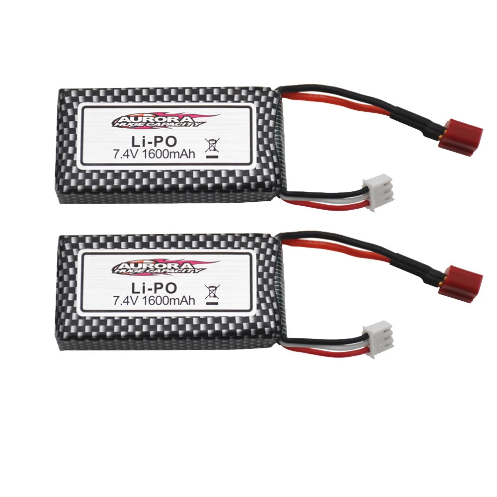 Upgrade Rechargeable Battery 2S For 9125 Remote Control Car Spare Parts 7.4v 1600mah Lipo Battery XLH 9125 battery 1600mAh