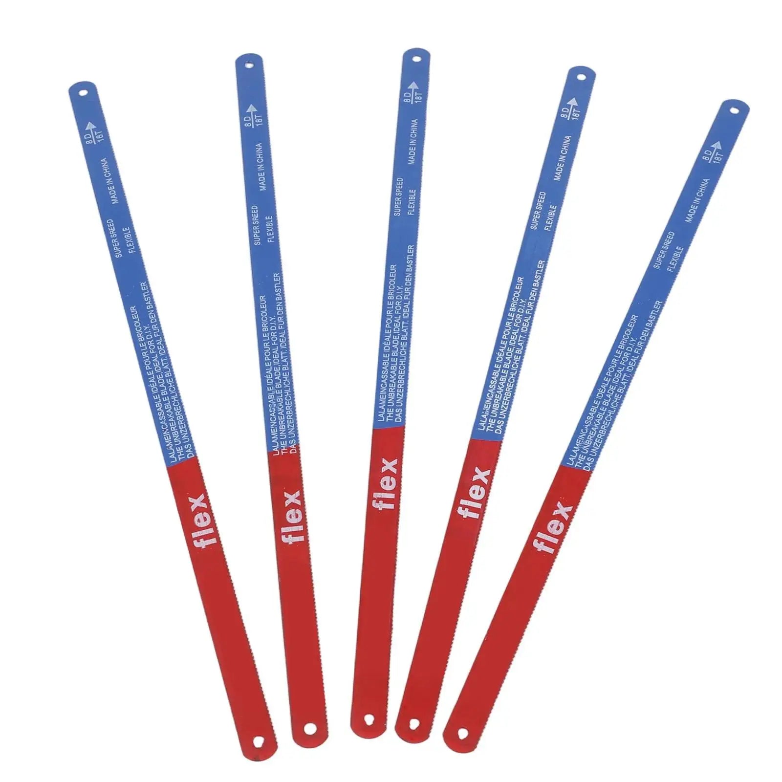 5PCS Hacksaw Blade 300mm Hand Saw Blades 14T/18T/24T Bi-Metal For Meat Wood Cut Woodworking Hand Tool
