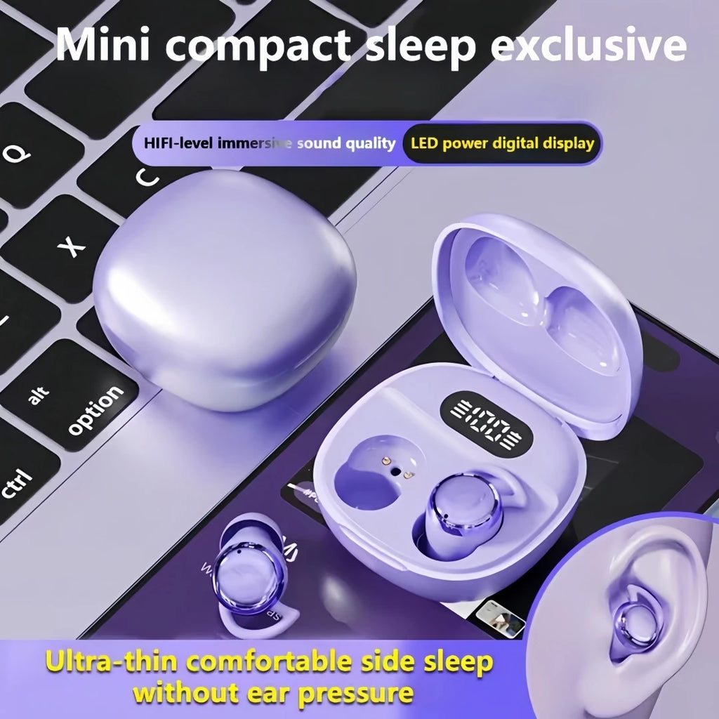 Cute mini wireless earphones, in ear Bluetooth earphones, invisible sleep earphones