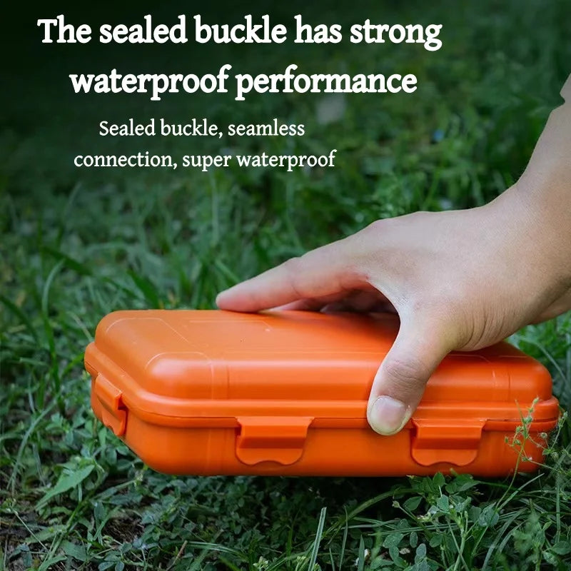 Outdoor Waterproof Survival Sealed Box | Dustproof Shockproof Plastic EDC Tools | Storage Container Case Holder