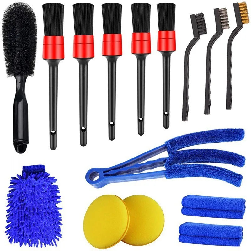 Car Detailing Brush Set The Ultimate Auto Cleaning Kit for Vents Gaps Maintenance Car Air Outlet Detail Clearance Brush