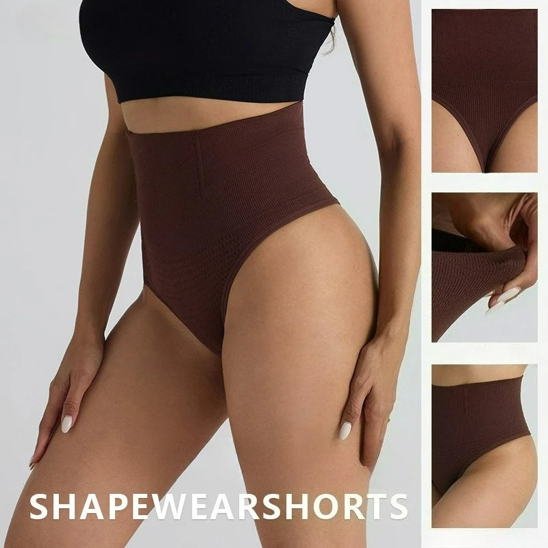 Yoga Shorts for Women Seamless Waist Cinching Pants Mid Waist Shaping Abdominal Lifting Hip Shaping T-shaped Yoga Underwear