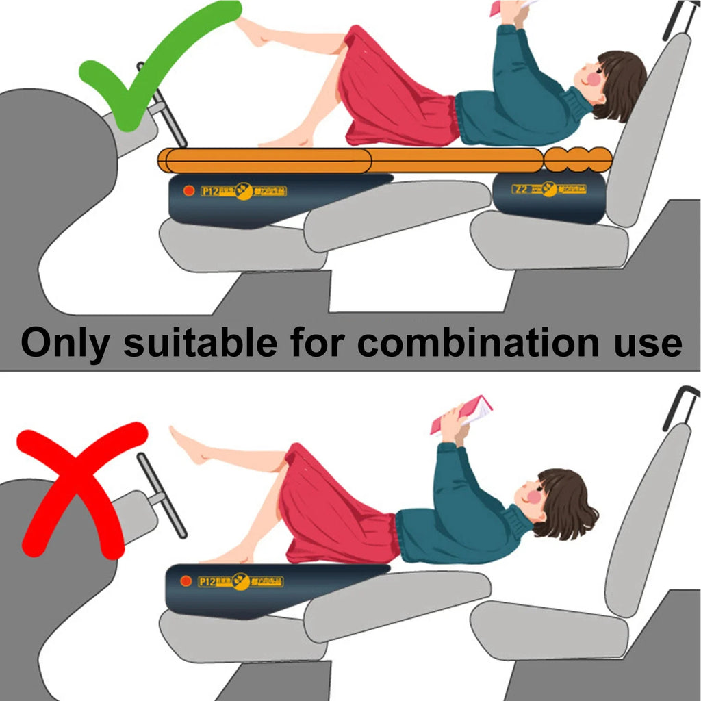 Car Travel Inflatable Mattress Air Bed Back Seat Universal Rear Clearance Pad Gap Padding Long Distance Auto Camping Artifact