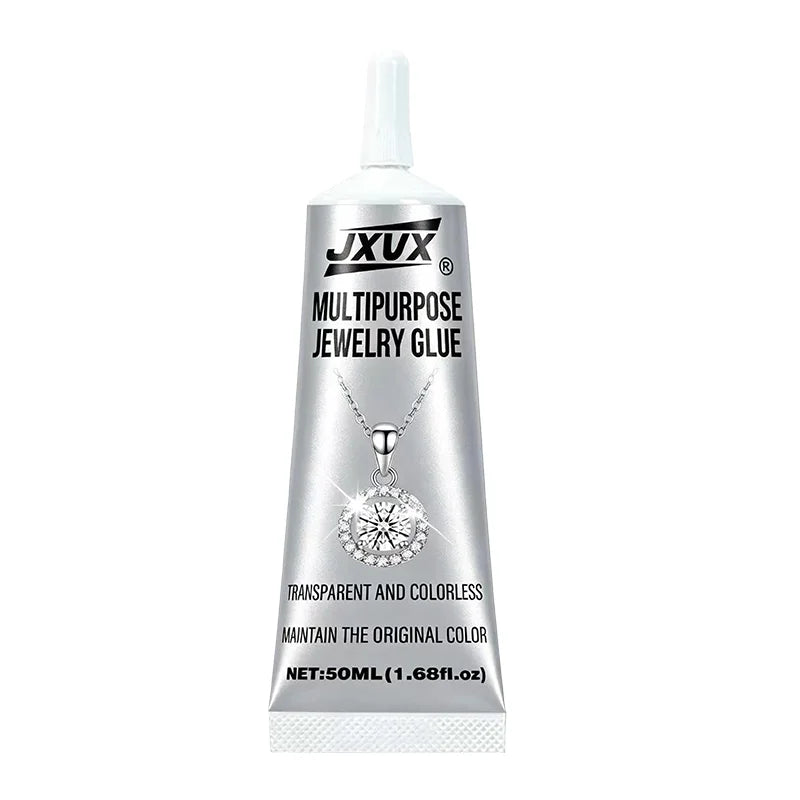 Ewelry & Metal Glue, 50g（1.68 fl oz）- Instant Adhesive, Permanent Bond, Waterproof, Dries Clear, Ideal for Repairs