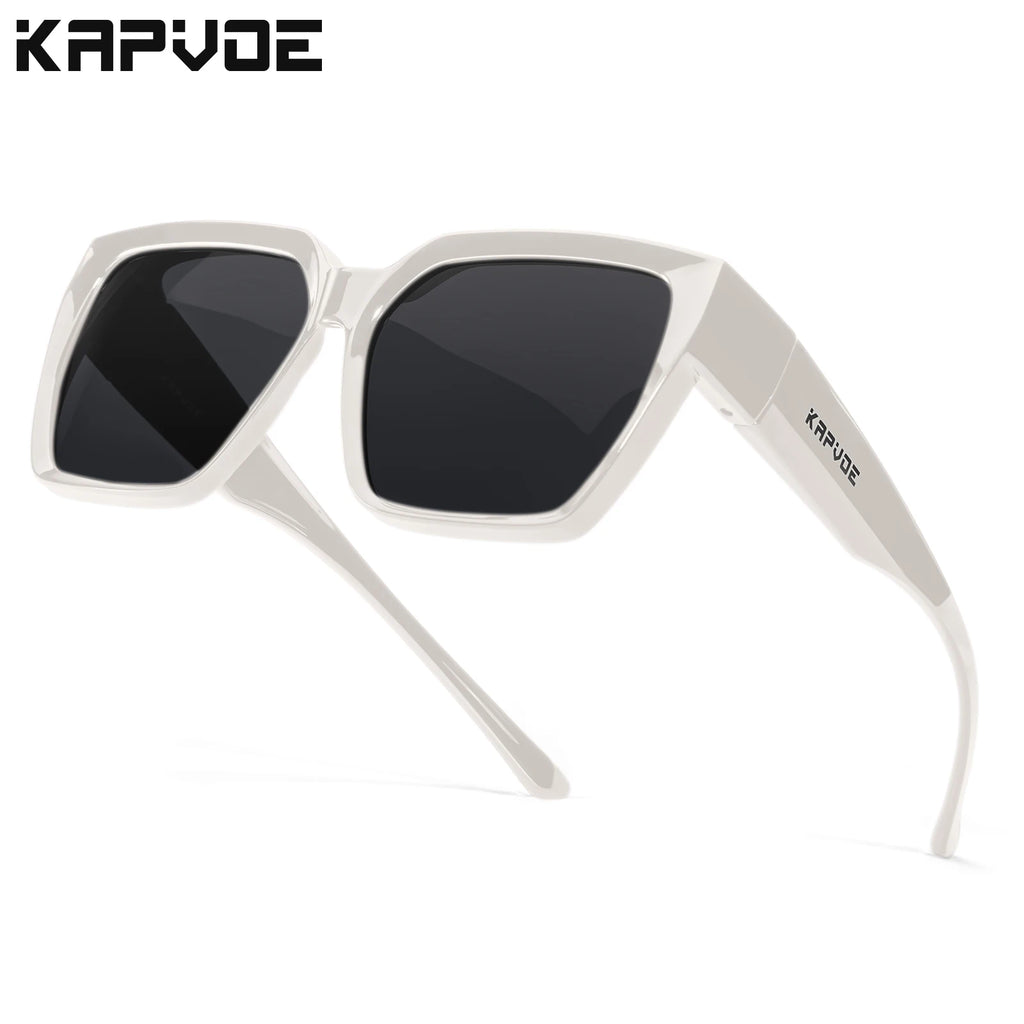 Kapvoe Fitover Sunglasses Polarized Oversized Driving Shades Square Over Sunglasses Men Cycling Glasses Fishing Bicycle Goggles