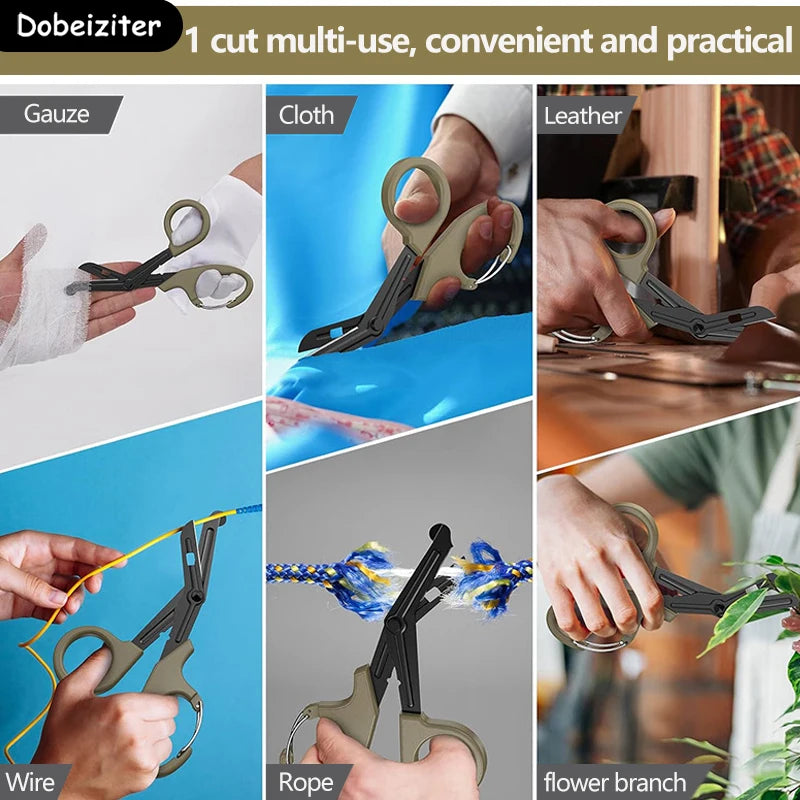 Survive Rescue Scissor Gauze Cutter Emergency First Aid Shear Outdoor Clothes Cutting Gardening Tactical Medical Scissors Tools