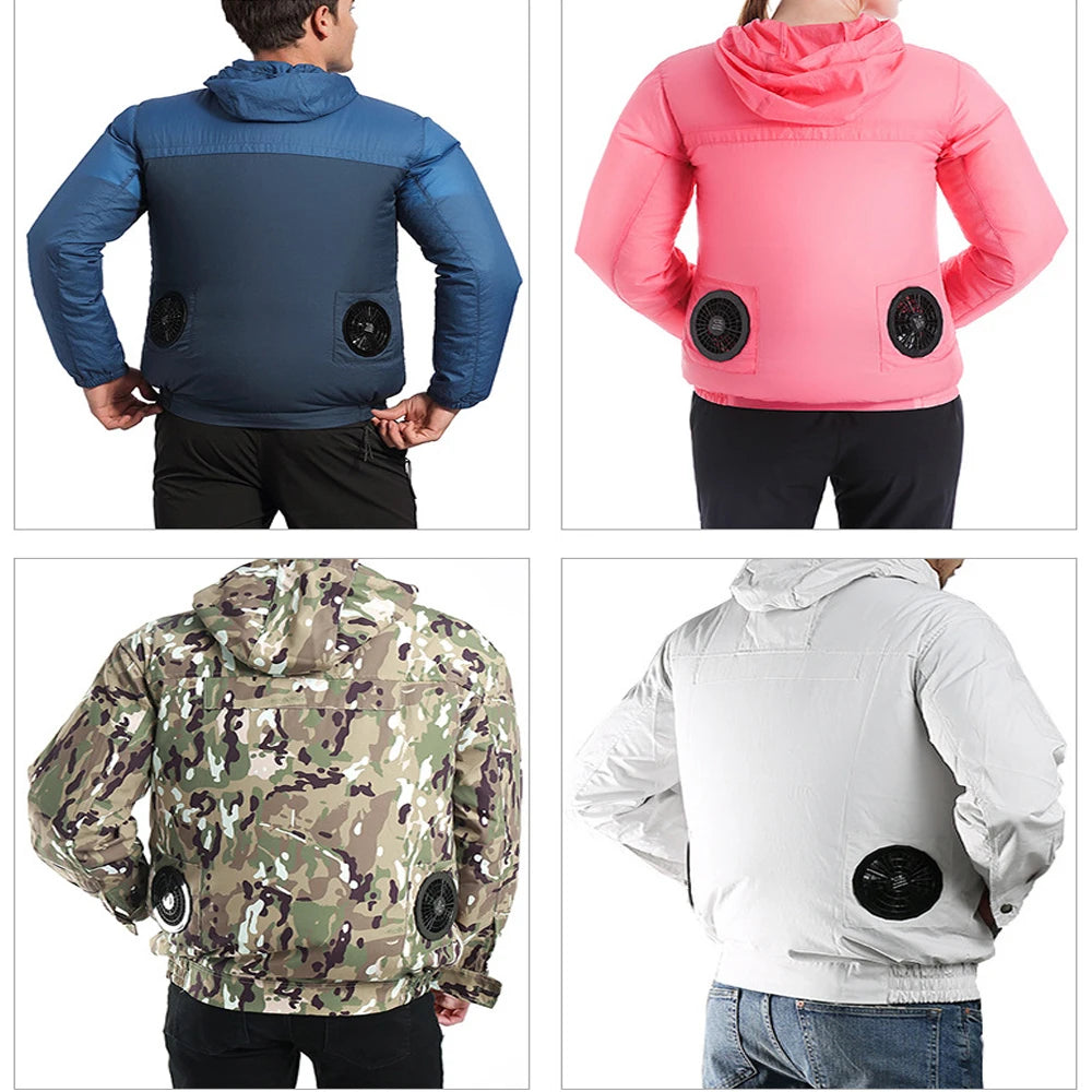 air conditioning clothes Cooling Fan Vest construction site Heat Relief cooling clothing Battery fan group cooling pants