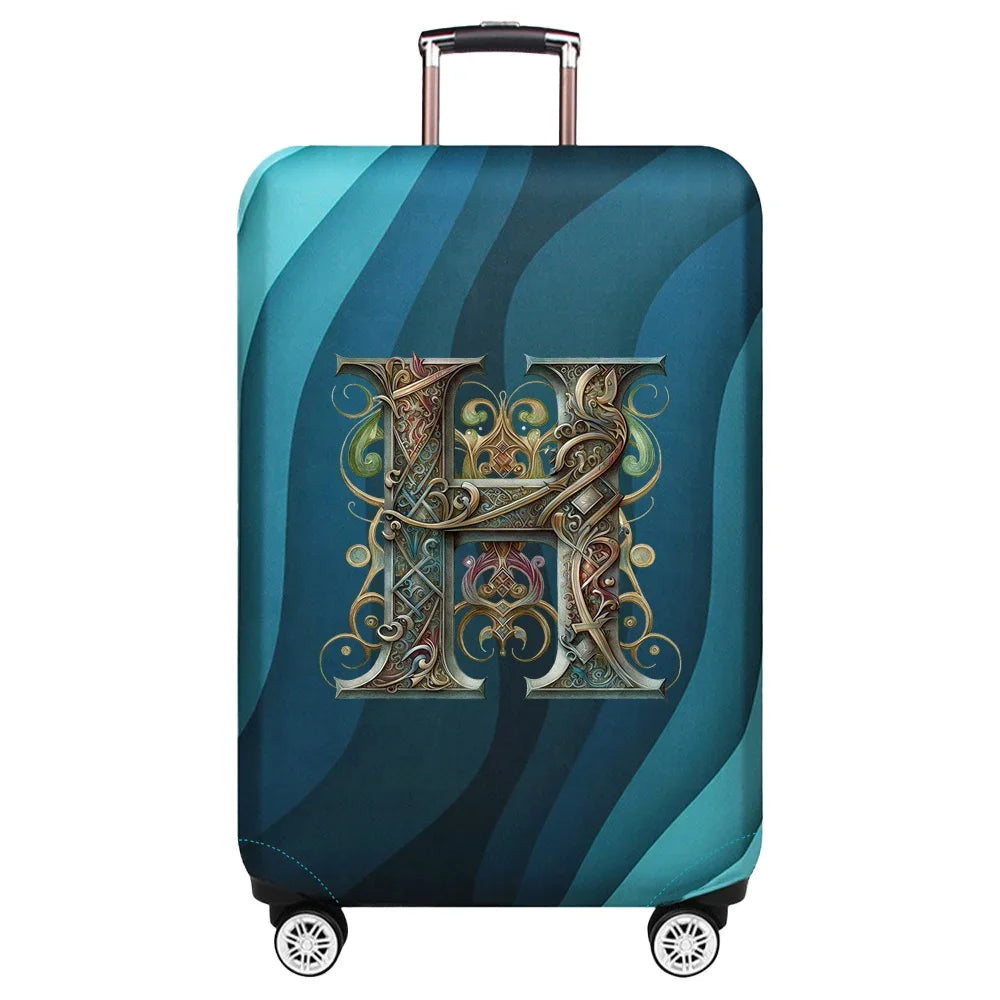 Luggage Covers 18-32inch Protector Travel Luggage Suitcase Protective Cover Stretch Dust Covers Print Graphic Letter Series
