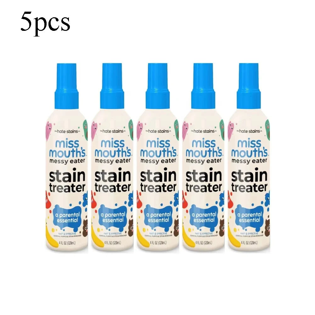 120ml Stain Remover Spray Effective Fabric Yellow Stain Removal  Dust Bleached Decontamination Wash-free Cloth Cleaning Supplies