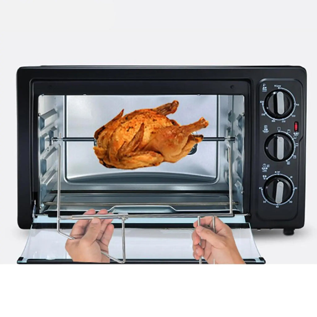 Rotating Roast Chicken Fork Stainless Steel Durable Multifunctional Sturdy