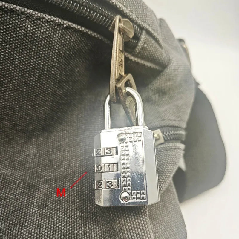 1PC Waterproof Rustproof Security Combination Padlock Anti Theft Resettable Code Lock for Travel Luggage Gym Locker Storage Box