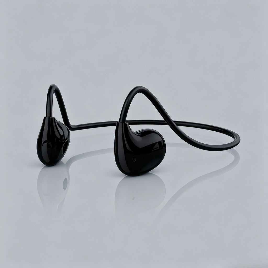 Detachable Air Conduction Wireless Earphones Open-Ear Bluetooth 5.3 Sport Headset with Built-in Mic for Workouts & Music