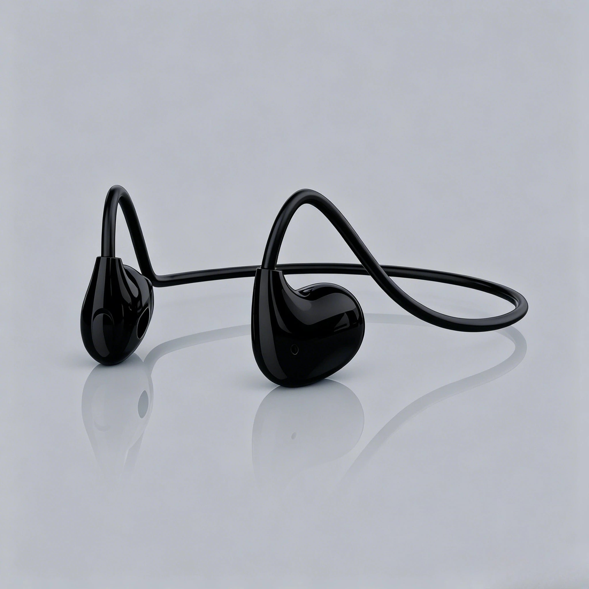 Detachable Air Conduction Wireless Earphones Open-Ear Bluetooth 5.3 Sport Headset with Built-in Mic for Workouts & Music