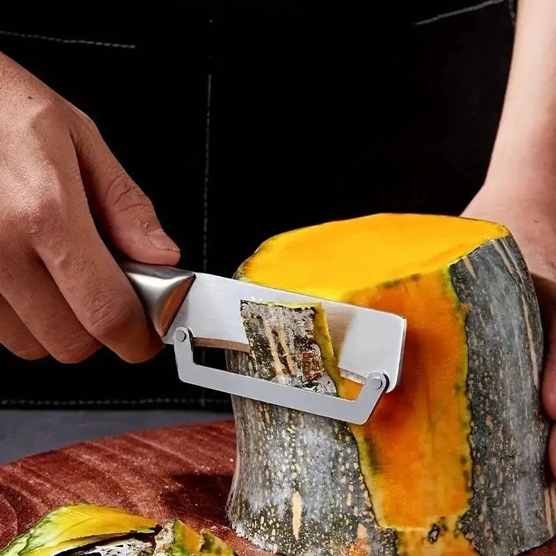 Stainless Steel Peeler Multifunctional Fruit Vegetable Slicer Knife Watermelon Melon Grater Kitchen Cooking Tool Flat Edge