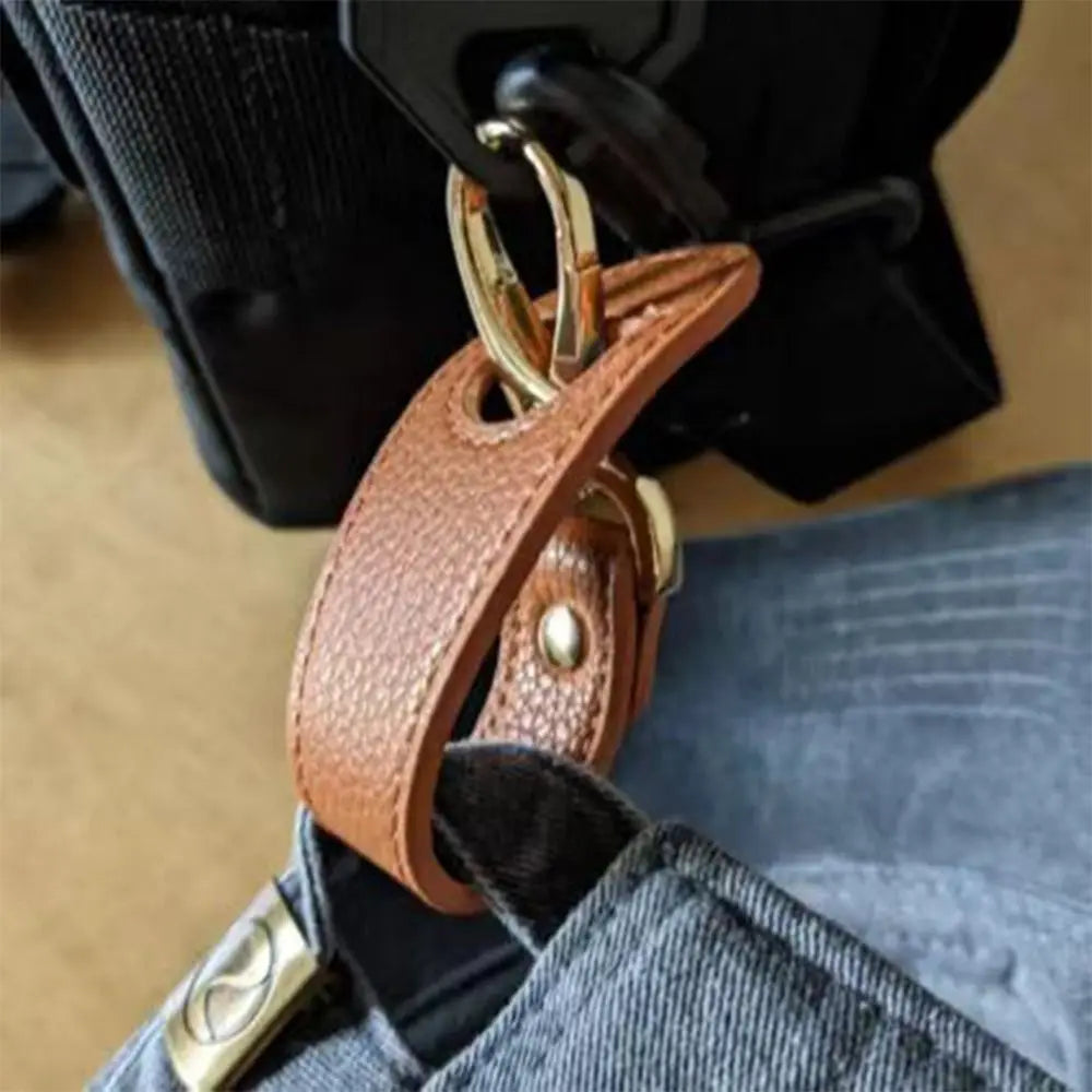 PU Leather Hat Clip High Quality Handbag Accessories Hands Free Storage Clip Buckle Hat Keep Clip Outdoor Travel
