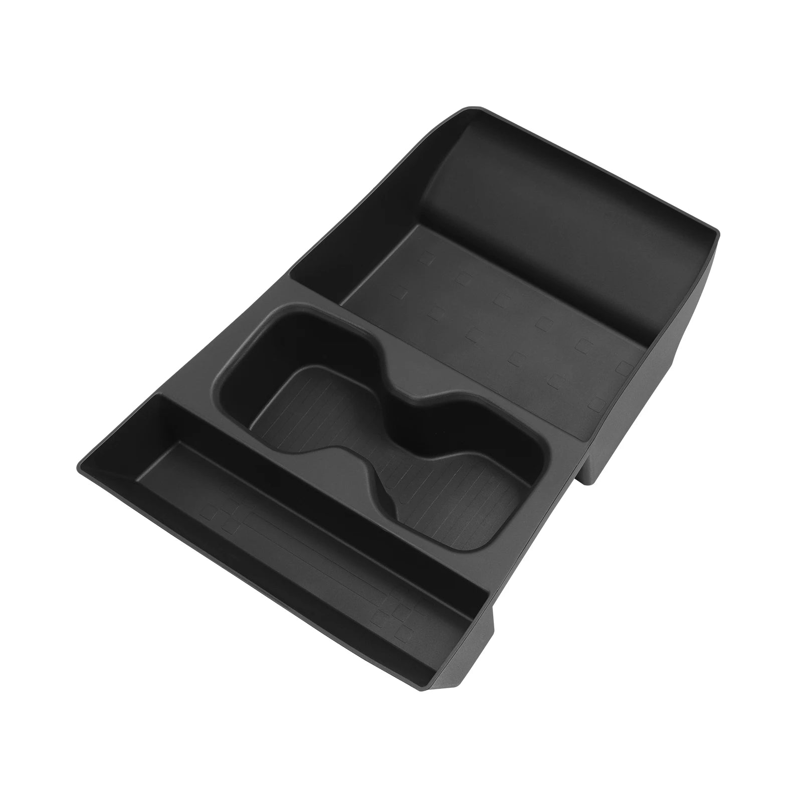 Smabee for Hyundai Santa Fe 2024 2025 2026 Car Central Lower Layer Storage Box Cup Holder TPE Organizer Tray Accessories Tidying