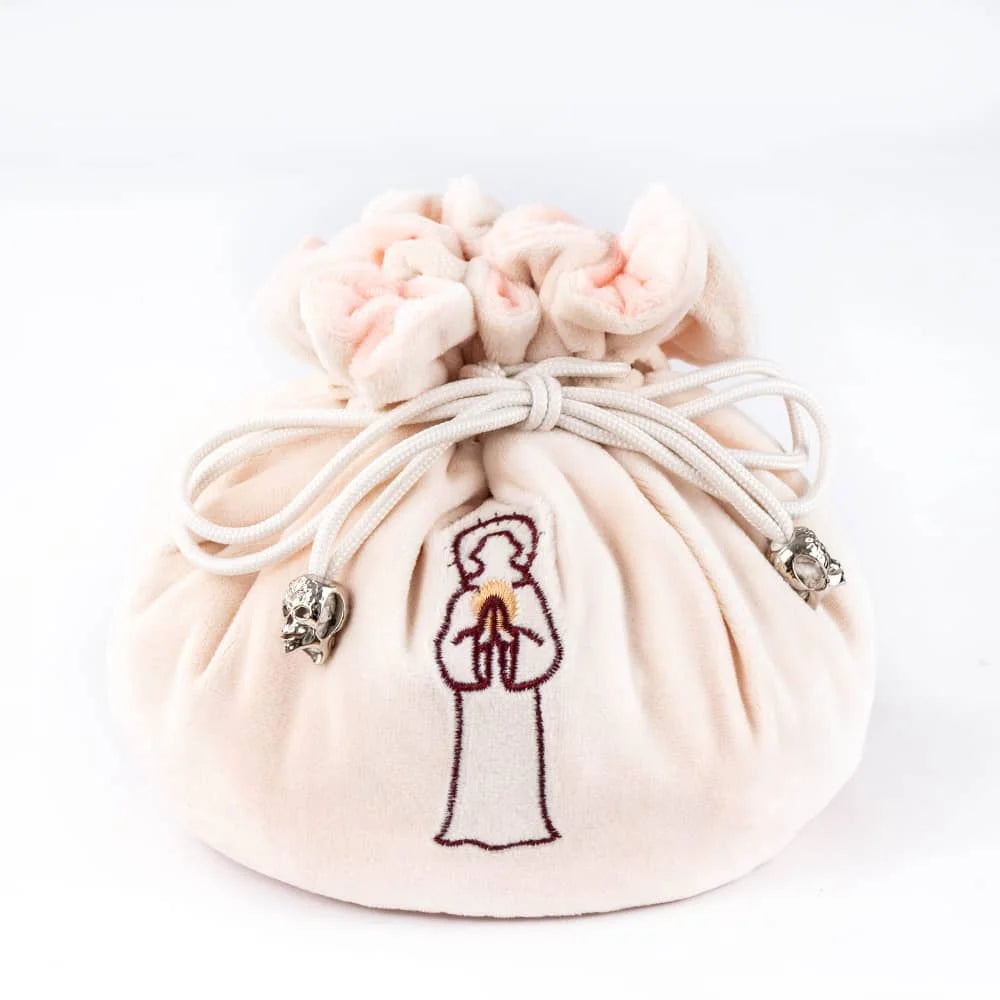 New Drawstring Dice Bag Flannelette Double-Layer Storage Bag Round Bottom Big Pouch for Packing Gift RPG Dice Board Game