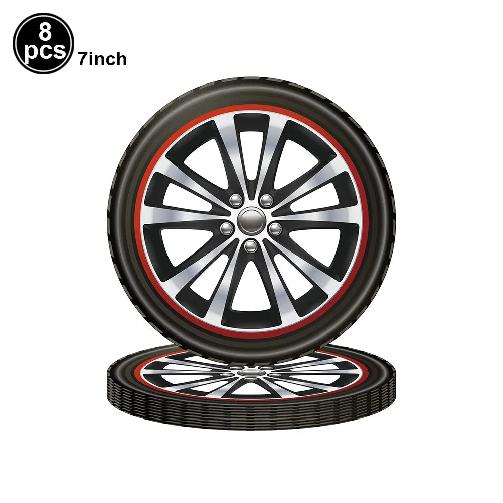 Race Car Theme Tablecloths Black White Checkered Rectangular Plastic Table Cover Racing Car Birthday Party Decorations Supplies