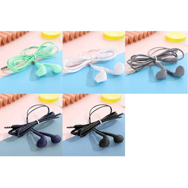 U19 Wired Earbuds 3.5mm Jack Earphones with Mic for iPhone Android Phone Tablet Mini Headphone Sport Headset