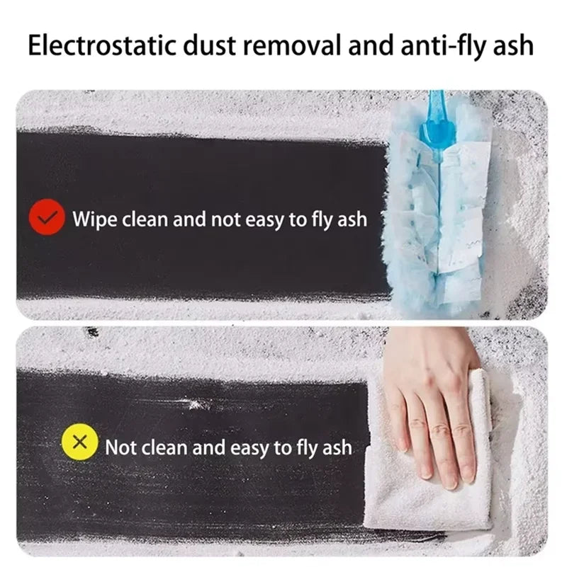 10pcs Replacement Heads Duster Disposable Short Duster Refills Bulk for Cleaning Home Office Blinds Car Surface Dust Clean Tool