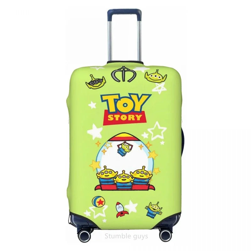 Durable Travel Luggage Sleeve Toys Design Fits 18-32 Inch Luggage Elastic Fabric Dustproof Washable Anti-Scratch Protector