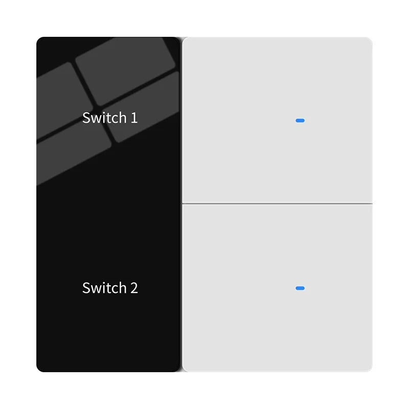 Tuya Smart Life Zigbee Smart LED Display Switch Supports Multi Language Settings APP Remote Control AI Voice Control AC100-240V