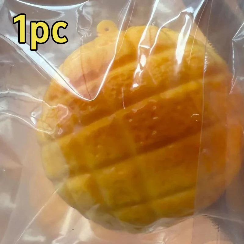 Simulated Orange Mango Lemon Potato Corn Pudding Pineapple Handmade Squishy Stress Ball Crisp Crunch ASMR Sensory Squeeze Ball
