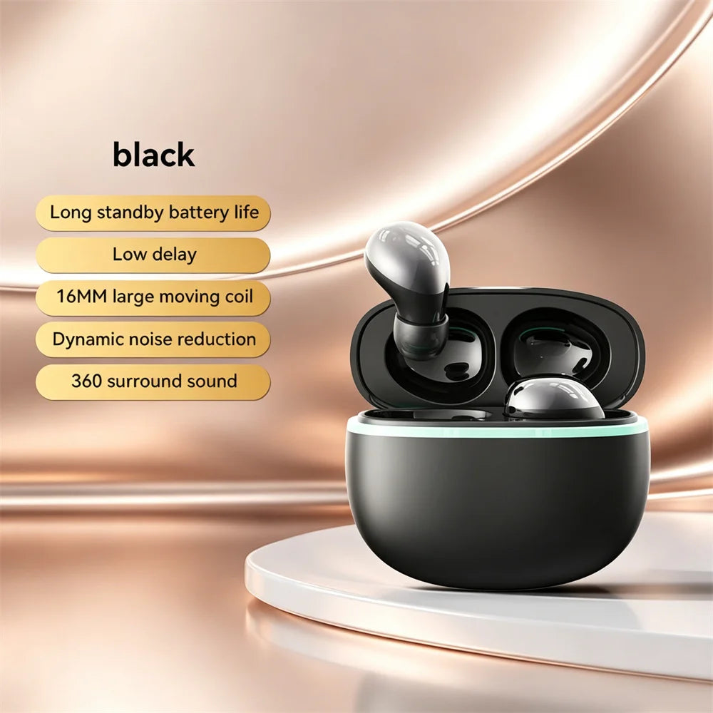 Electroplated TWS In-Ear Wireless Earphone Long Battery Life Digital Display 2-In-1 Dual Headphone Subwoofer Stereo Game Earplug