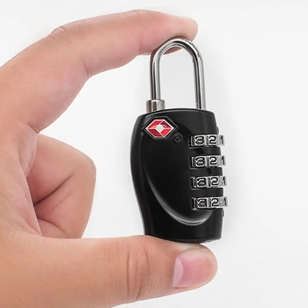 Portable TSA Locks Smart Combination Lock Travel Luggage Suitcase Anti-theft Code Padlock with Steel Cable Customs Password Lock