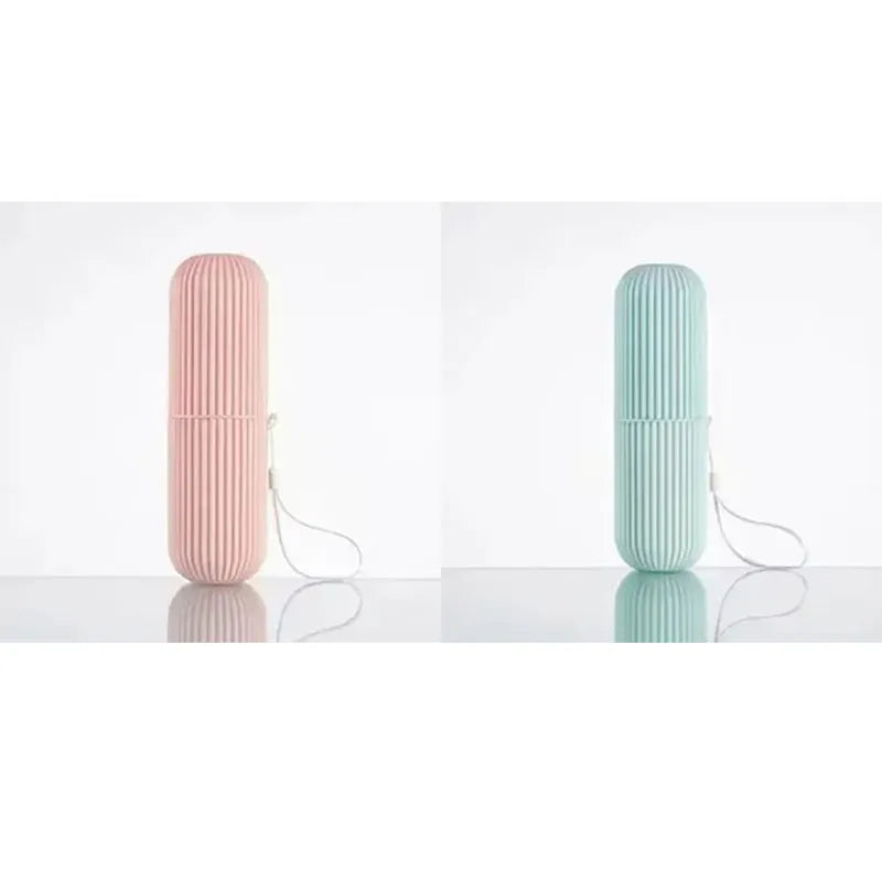 1/2/3/4Pcs Portable Toothbrush Cup Bathroom Toothpaste Holder Storage Case Box Organizer Travel Toiletries Storage Cup