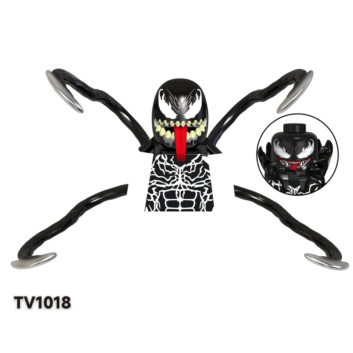 Blind Box Mini Building Blocks TV6203 Figures Big Goblin Spiderman Iron Man Venom Captain Hawk Deadpool Armor Christmas Gift Toy