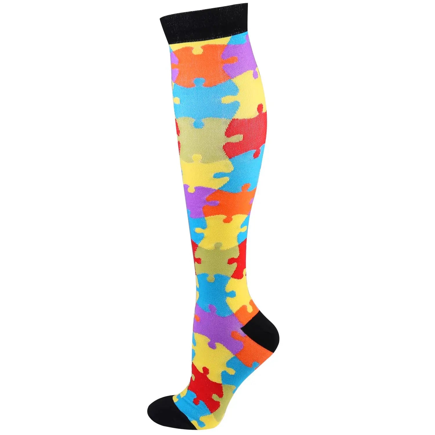 New Compression Socks Men Best Graduated Athletic 20-30 Mmhg Nursing Socks Fit For Running Flight Travel Compression Sport Socks