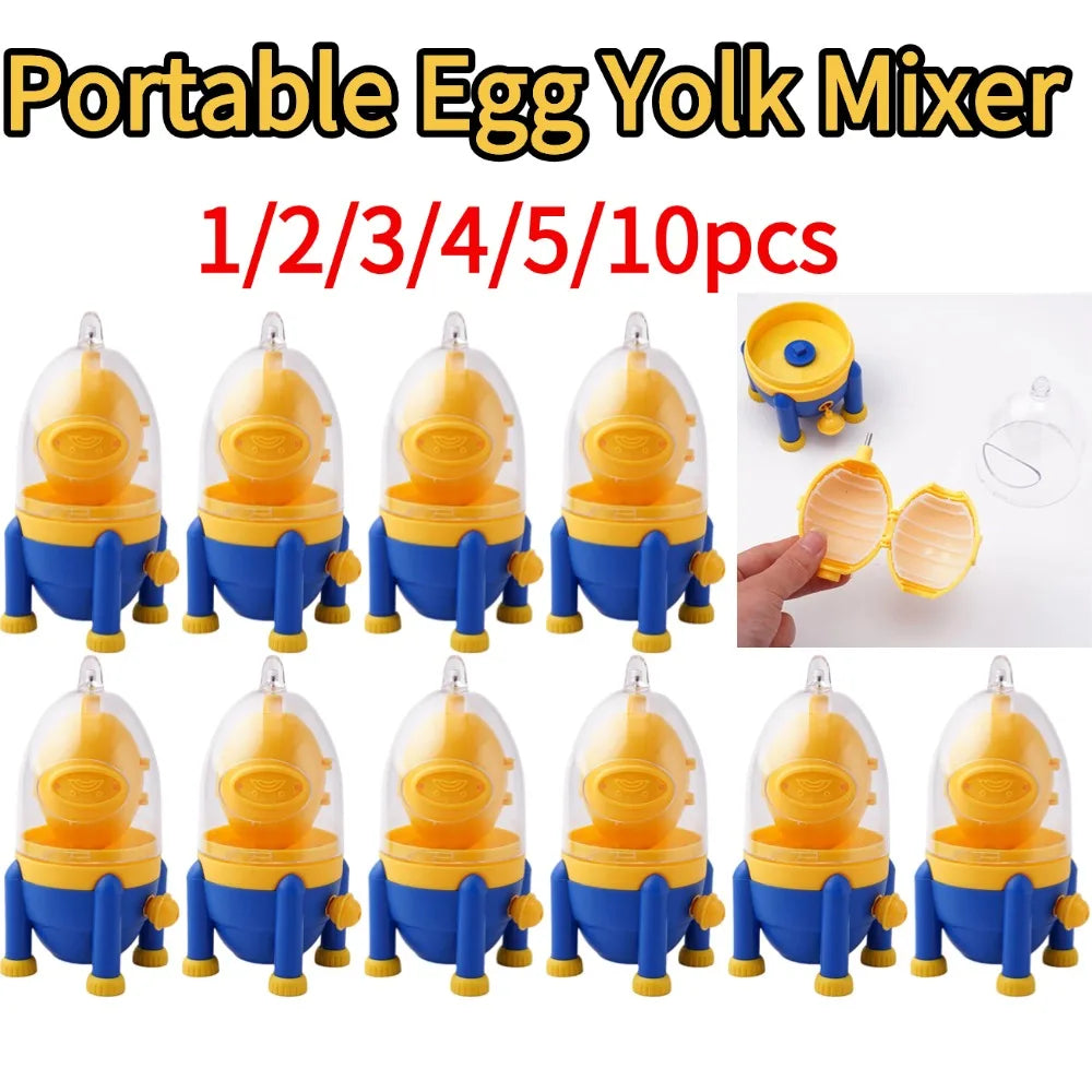 Egg Yolk Mixer Portable Egg Scrambler Shaker Manual Egg Egg Manual Gadgets Mixer Egg Puller Kitchen Baking Tool