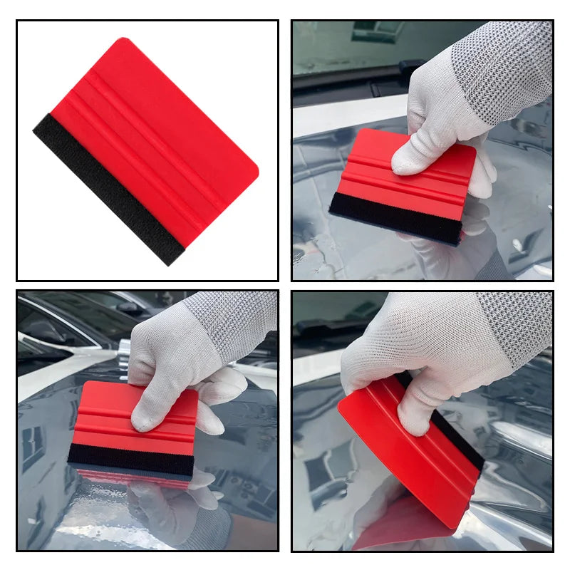 11Pcs Car Window Tint Application Tools Kit Vinyl Squeegee Film Scrapers Vehicle Glass Protective Film Installing Wrap Tool