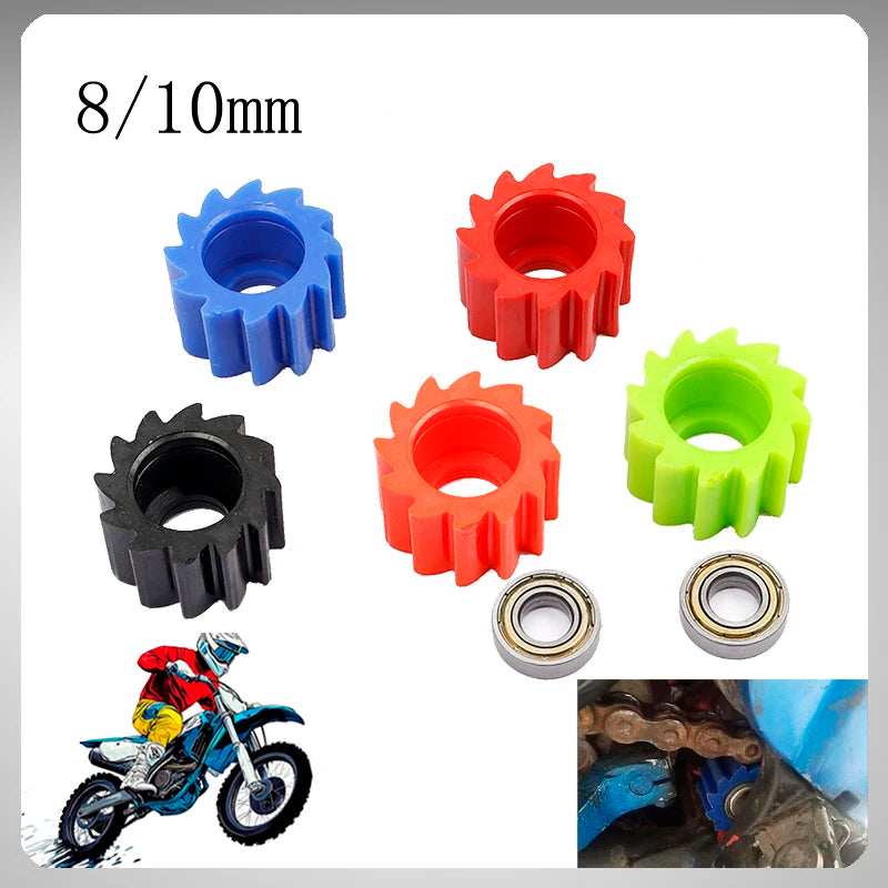 Motorcycle 8mm/10mm Pulley Wheel Drive Chain Roller Tensioner Guide For Yamaha Honda Kawasaki KX KXF SUZUKI CRF RMZ WR YZ Parts