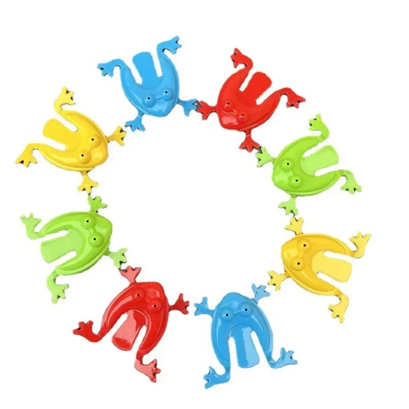 20PCS Press Jumping Frogs - Safe Foam Educational Toy, Fine Motor Skills Training & Multiplayer Race Game for Kids Competitions