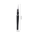 3PCS Ceramic Straight Tip Electronic Soldering Tweezers Anti-Static Reverse Acid Resistant Precision Chuck Ceramic Tweezers